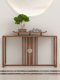 New Chinese-Style North American Black Walnut Solid Wood Console Table, Song Dynasty Aesthetics, Living Room Home Use Side Table, Entryway Hall Table