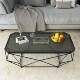 Simple Small Apartment Coffee Table, Creative Living Room Rectangular Iron Art Glass Table, Popular in Guesthouses, Clothing Stores, and Beauty Salons