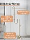 Medieval style clothing rack floor-standing home bedroom entrance living room hanging clothes rack stainless steel clothing storage rack coat and hat