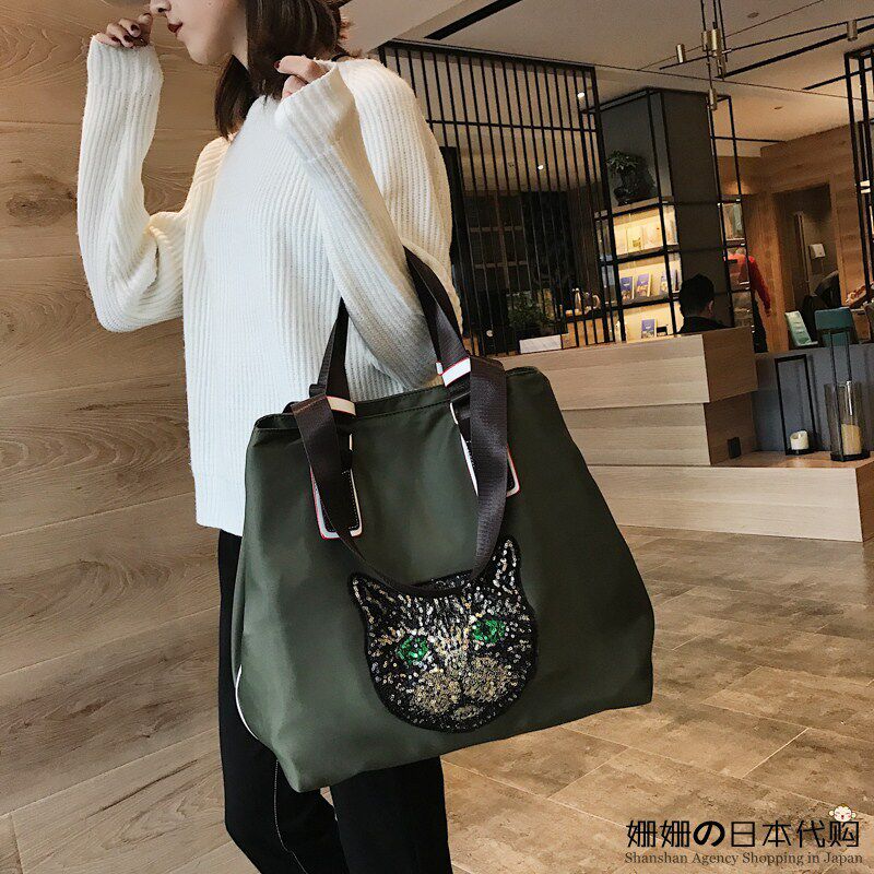 Japan Spot GP Net Red Travel Bag Women Portable Single Shoulder Bag Light Short Travel Large Capacity Fitness Luggage Bag