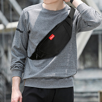 Pathfinder tiger fanny pack Multi-functional lightweight waterproof canvas crossbody chest bag Mens small outdoor sports running mobile phone bag