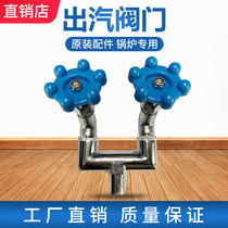 Steam generator Boiler iron special accessories Single and double steam valve gate Boiler connection iron three-way steam valve