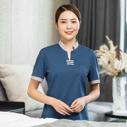 Летняя одежда для работы, комнатная футболка подходит для мужчин и женщин, короткий рукав