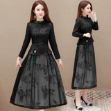 Свадебное платье, осеннее элитное ципао для матери, коллекция 2023, в западном стиле