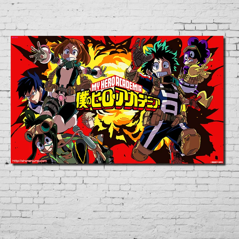 Плакат в стиле My Hero Academia: Little Hero, настенный стикер-панно для стены в комнате, общаге