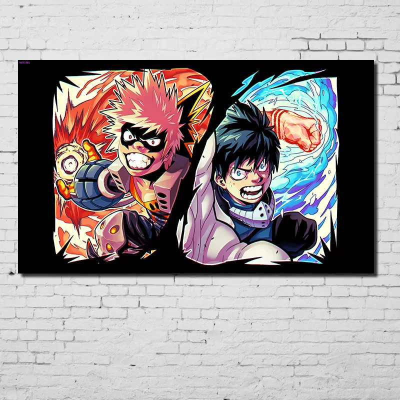 Плакат в стиле My Hero Academia: Little Hero, настенный стикер-панно для стены в комнате, общаге