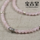 6A -уровень порошковой хрустальной амулетной цепи серебро с серебром с порошковым кристаллическим амулетом цепи