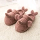 Dép cotton nữ 2018 mới dày đáy chống trượt đôi nhà hoạt hình lông thú dép mùa đông phiên bản Hàn Quốc dễ thương