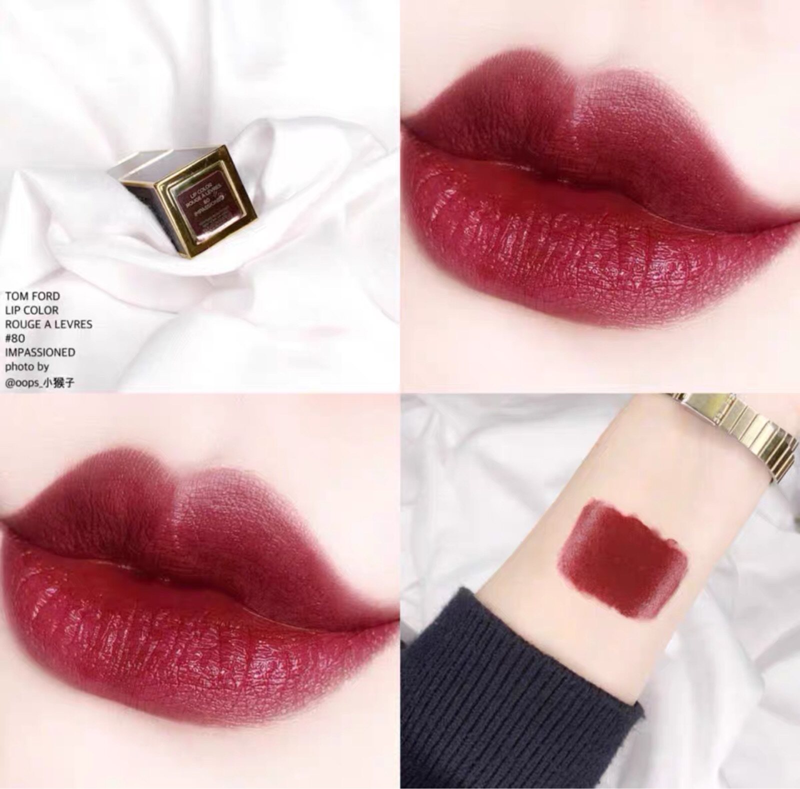 Tom FordTOMTF lipstick black tube #80 #16 black gold thin tube 27# white tube #03