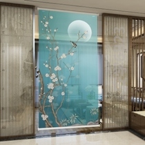 Self-hanging curtain hanging partition beauty studio screen decorative curtain folding door curtain curtain restaurant non-perforated