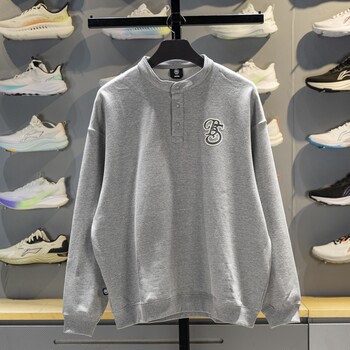 Li Ning Men's Pullover Sweatshirt 2025 Winter New Badfive Loose Fit Pullover Sweatshirt Awdv865