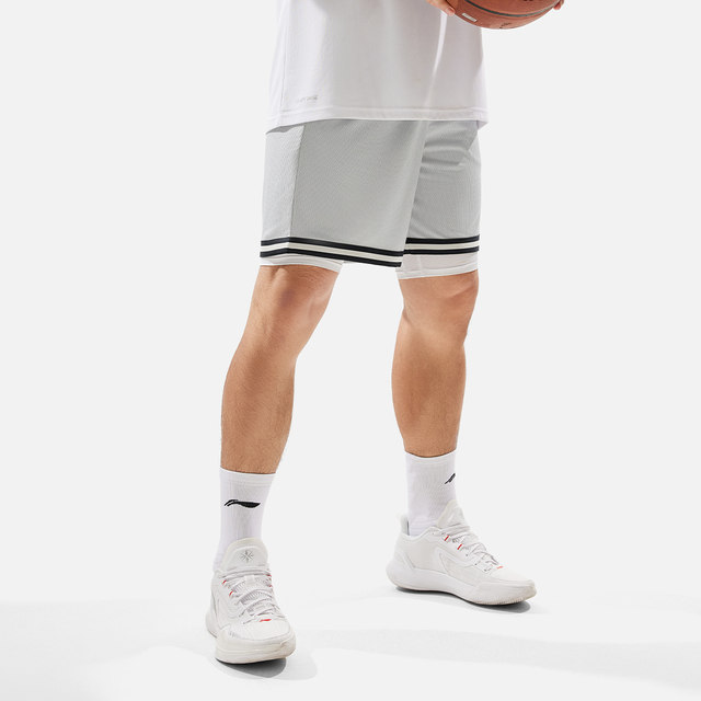Li Ning Men's Basketball Shorts Breathable Quick-Drying Sports Pants