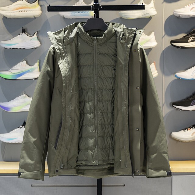 Li Ning three-in-one sports windbreaker prevents water splashing