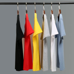 Clearance Items: Pure Cotton Short-Sleeve Men's T-Shirt, Solid Color Base Shirt, Plain Straight-Cut Tee, Men's Clothing, All-Cotton Style