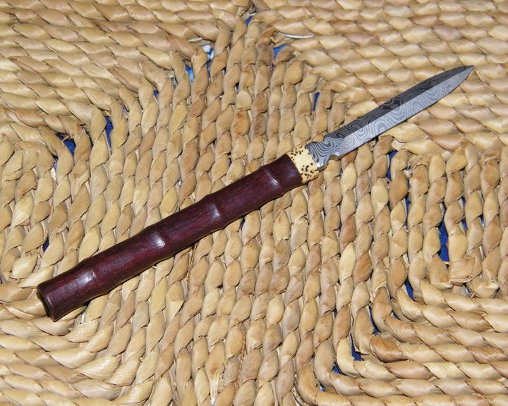 Indian lobular rosewood old material full of Venus cow hair pattern tea knife tea sword tea needle tea set clear knife