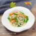 Đĩa gốm trắng tinh tấm sáng tạo thìa ăn cơm Đồ ăn tối