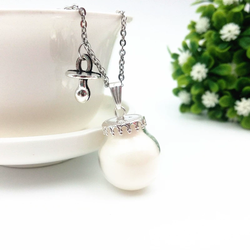 Детская подвеска, сувенирhandmade, ожерелье хранение пуповинной связки, DIY