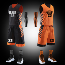 Double-sided basketball suit mens competition suit custom sports training suit summer team uniform purchase printing breathable jersey