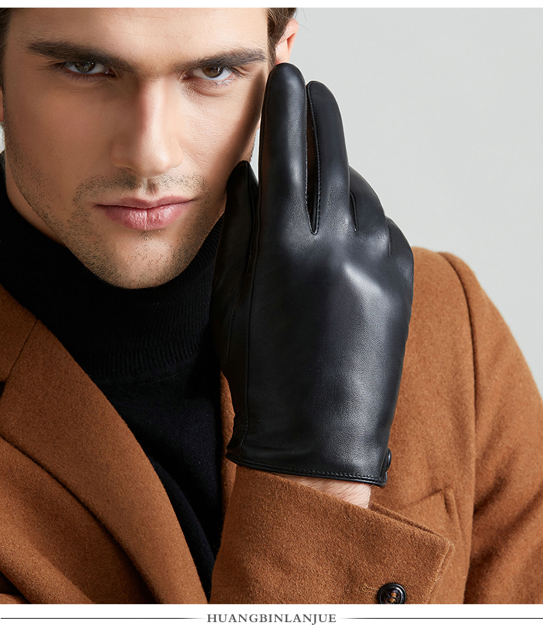 Gants pour homme      en peau de mouton - Ref 2781280 Image 12