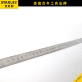 STANLEY/史丹利 Линейка из нержавеющей стали 15/30/60 см, двусторонняя метрическая и дюймовая шкала, длинная утолщенная железная линейка
