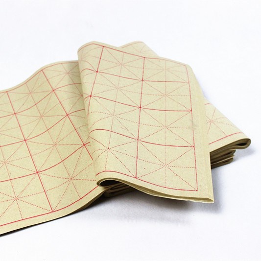 No grid practice rice character grid calligraphy 28 15 60 grid wholesale paper brush cooked Mi grid rough edge paper rice paper for half a lifetime