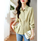 Simple and Elegant Shirt 2023 Spring and Autumn New Fashion Chic Design Slim Thin Versatile Fashionable Intellectual Shirt for Women