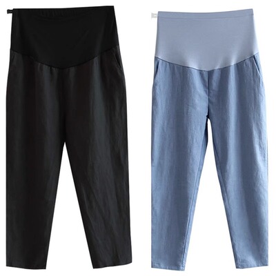 Maternity Pants for Spring and Autumn, Thin Casual Carrot-Style Leggings for Summer, 2026 New Model for Petite Pregnant Women, Summer Wear — 6