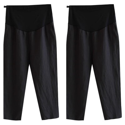 Maternity Pants for Spring and Autumn, Thin Casual Carrot-Style Leggings for Summer, 2026 New Model for Petite Pregnant Women, Summer Wear — 8