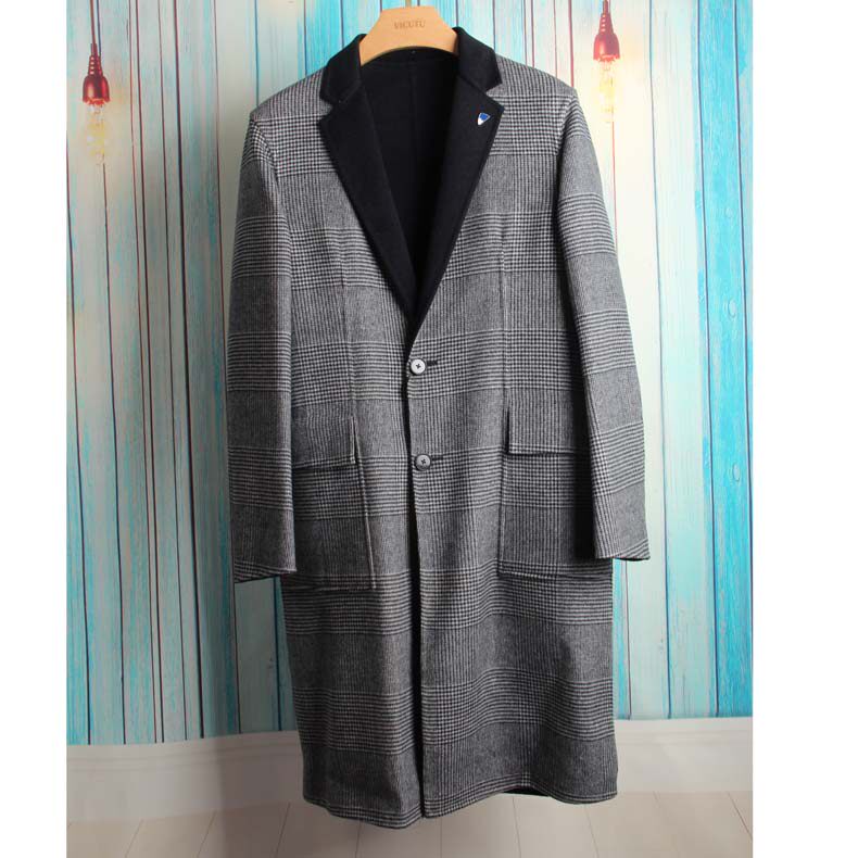 Weaker Customer Cover Man's Long Edition Fixed Two-sided Wool Cover Two-sided Man