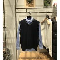 2017 new mens fashion slim autumn and winter 100%wool V-neck wool two-color wool vest 980