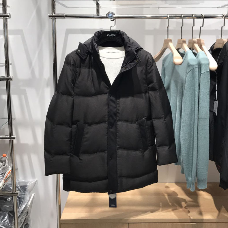 Weikejia counter mall with the same paragraph men's down jacket business stand-up collar white goose down warm winter jacket men