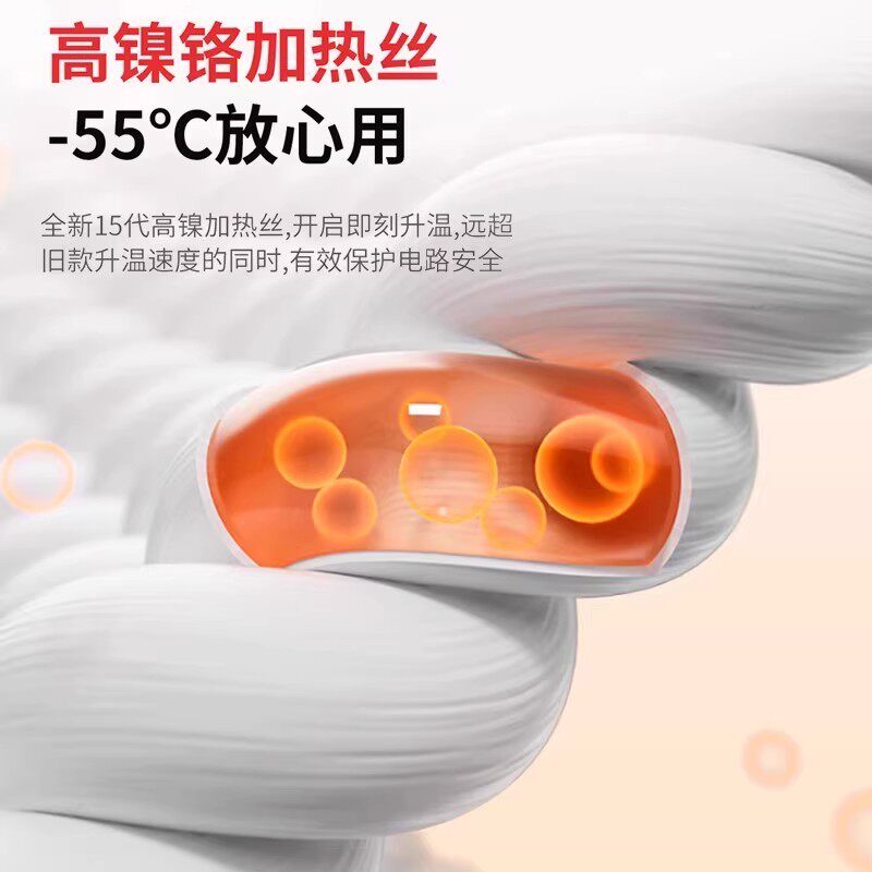 Car Heated Seat Cushion for Winter, Single or Double Seat, Integrated Lumbar Support, 12V Heating, Plush Seat Cushion Modification