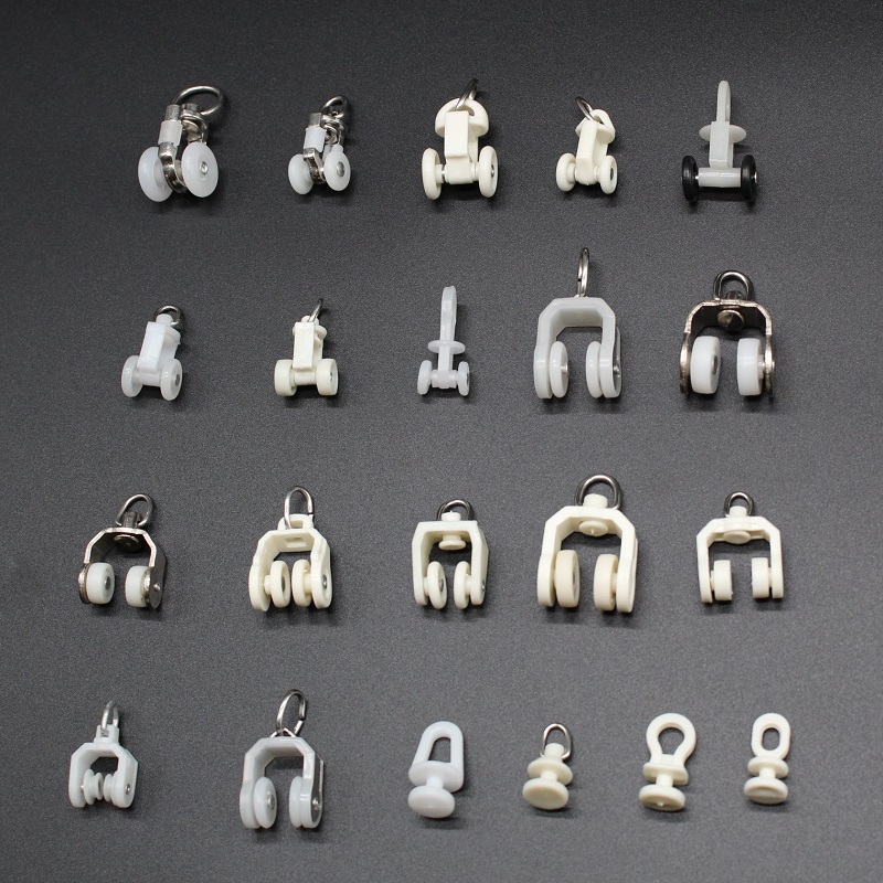 Curtain pulley track mute roller hook I-shaped rail slide rail guide rail straight rail full of old-fashioned accessories