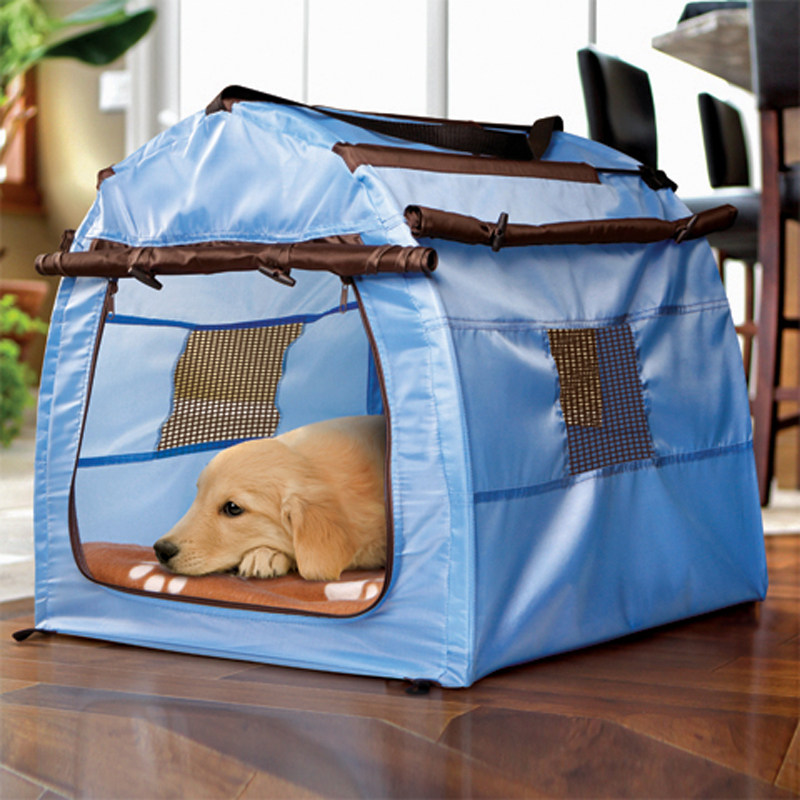 Dog kennel removable and washable medium-sized dog Teddy pet tent summer cool nest closed folding kitten nest cat supplies