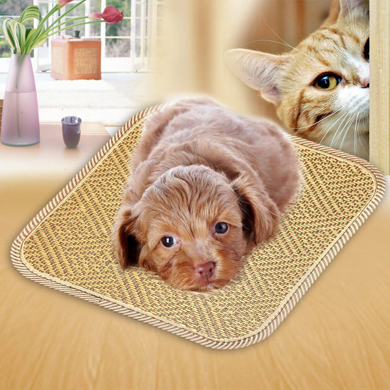 Dog mat summer mat cat mat Teddy small and medium pet cushion dog bed sleeping with cooling cage mat washable