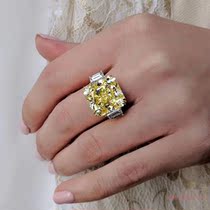 Echo Says Jewelry] Colour Diamond Yellow Diamond Boutique Pendant Pendant Ring Booking