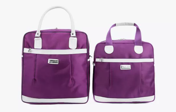 Túi xách tay nữ nhẹ và đơn giản, công suất nhỏ túi hành lý đeo vai túi thể dục du lịch trở lại có thể được thiết lập - Túi du lịch