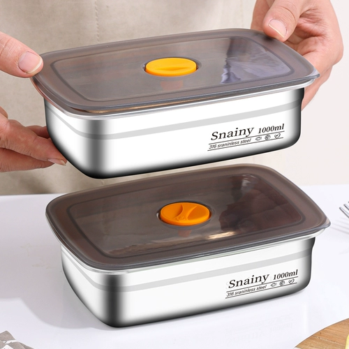Оболочка из нержавеющей стали 316 Food -Degrade Fresh -Heparting Box Obboder Boxes с коробкой для запечатанной коробки для ланча
