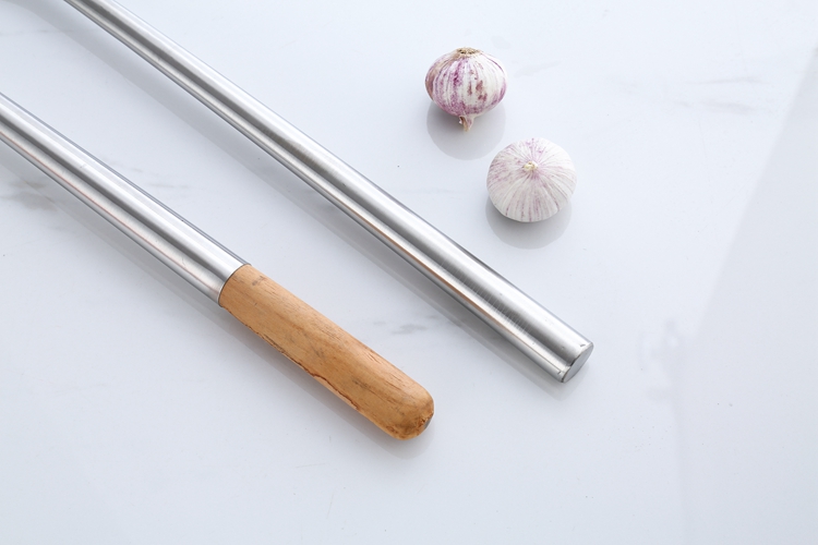 Thép không gỉ rán muỗng nấu ăn muỗng muỗng xúc muỗng súp nhà hàng đầu bếp đặc biệt dài tay cầm vỏ súp - Phòng bếp kệ gia vị 3 tầng