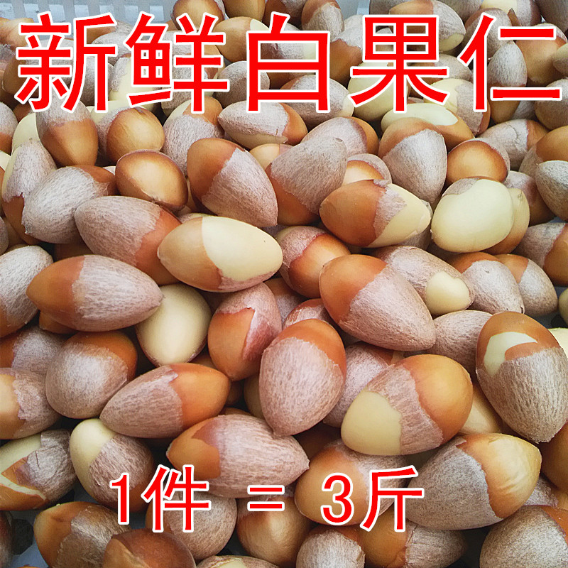 (Hand-shelled fresh white nuts) Fresh raw white nuts ginkgo nuts 3 kg ginkgo biloba seeds sent recipes