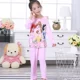 Đồ ngủ trẻ em cotton mùa xuân và mùa thu dài tay cô gái mỏng phần lớn trẻ em phù hợp với trẻ em nữ dịch vụ nhà bé gái