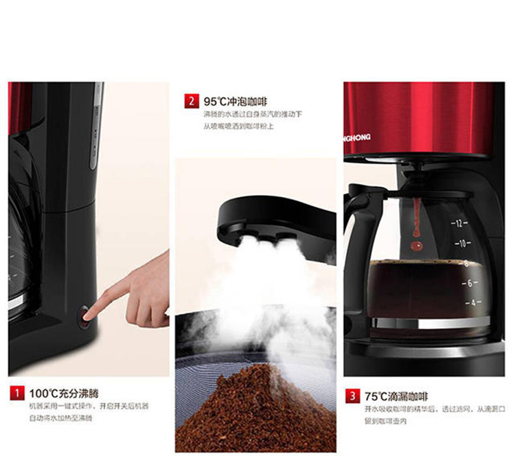 máy pha cà phê espresso mini Máy pha cà phê Changhong / Changhong KFJ-Z6 - Máy pha cà phê máy cafe espresso