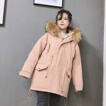 Dongdaemun down jacket womens short Korean version of loose thick white duck down Fashion 2020 new cotton wool collar