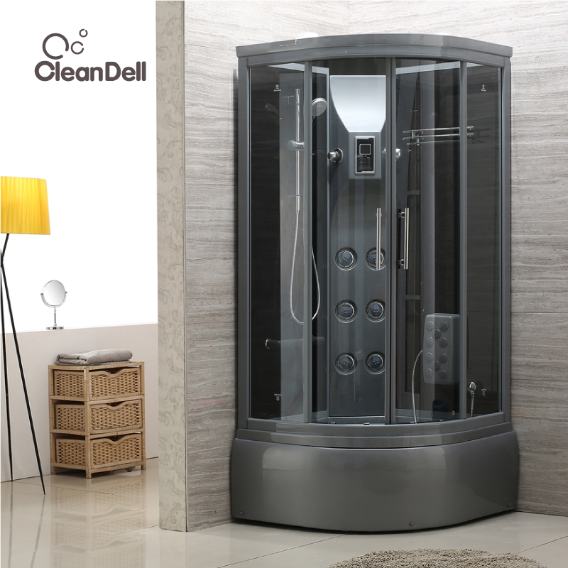 Conlida Mesh Red Grey Muted Bathroom Overall Shower Room Rectangular Steam with bathtub arched bath Room