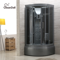 Conlida Mesh Red Grey Muted Bathroom Overall Shower Room Rectangular Steam with bathtub arched bath Room