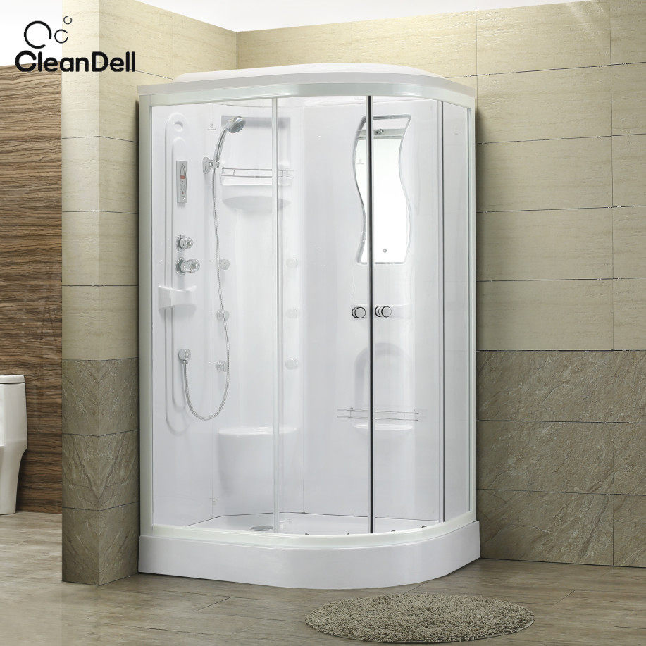 Integral steam shower room Bathroom bath room Powder room Rain Tempered glass arc fan shower shower room