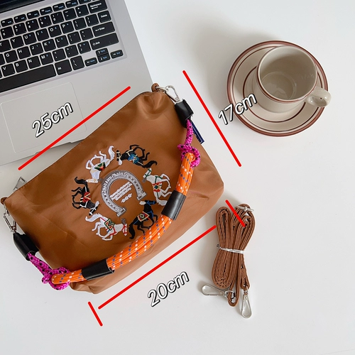 Качественная сумка через плечо с молнией, портативная сумка на одно плечо, с вышивкой