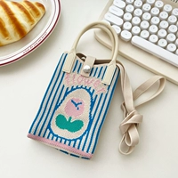 Цветочная полоса синяя