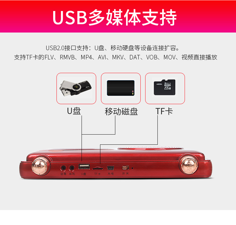 Malata wifi mini ông già xem máy hát máy nghe nhạc tụng kinh máy thẻ radio - Trình phát TV thông minh bộ phát wifi viettel