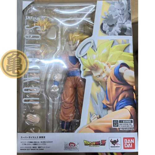 Пятно BANDAI Bandai Dragon Ball SHF Super 3 Goku шарнирная подвижная фигура Super Saiyan 3 первое издание